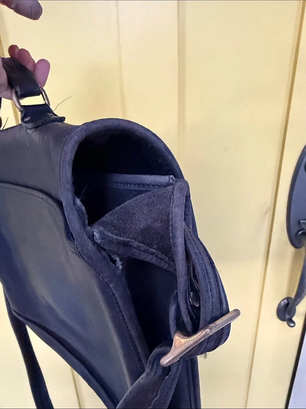 Coach Black Leather Briefcase Messenger with Top Handle